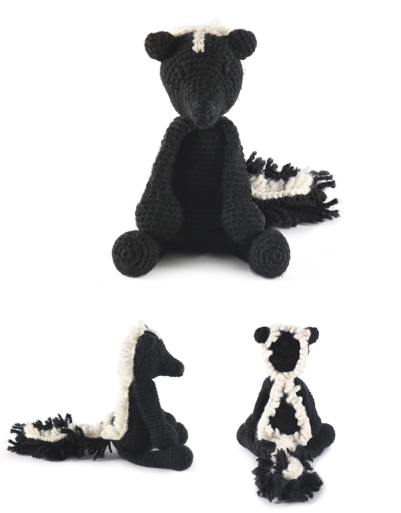 toft zack the skunk amigurumi crochet animal